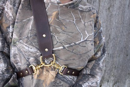 Carquois arrière en cuir, motif Sherwood, pour tir à l'arc traditionnel, 24 pouces