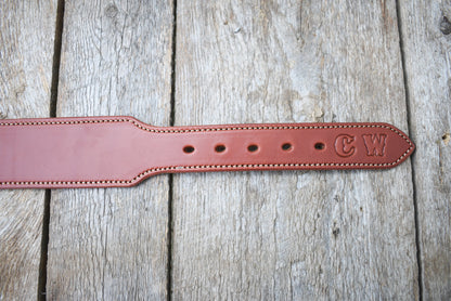 The Shootist Leather Cartridge Belt, Western Cartridge Belt, Eastwood style Belt