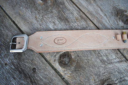 The Masstown Drifter Leather Cartridge Belt, Western Cartridge Belt, with Double Fast Draw holsters