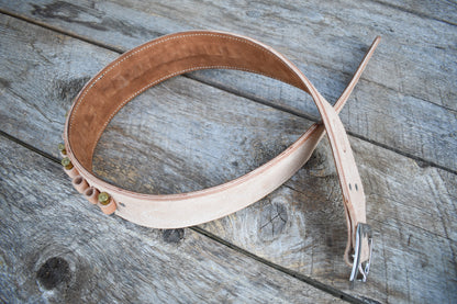 The Masstown Drifter Leather Cartridge Belt, Western Cartridge Belt, lined