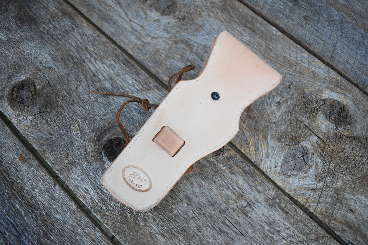 Das Highwayman-Lederholster, Westernpistolenholster, Single-Action-Revolverholster, gefüttert