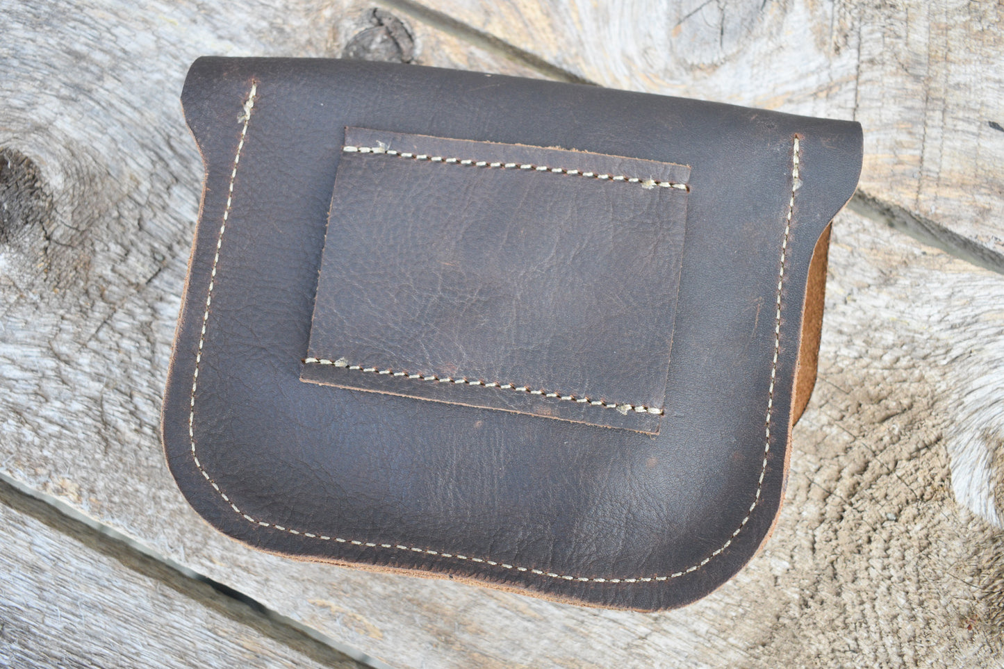 Leather BELT Pouch for bushcraft, EDC, foraging or general use