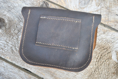 Pochette BELT en cuir, pochette bushcraft, pochette EDC, sac taille, sac ceinture ou sac hanche