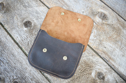 Leather BELT Pouch for bushcraft, EDC, foraging or general use