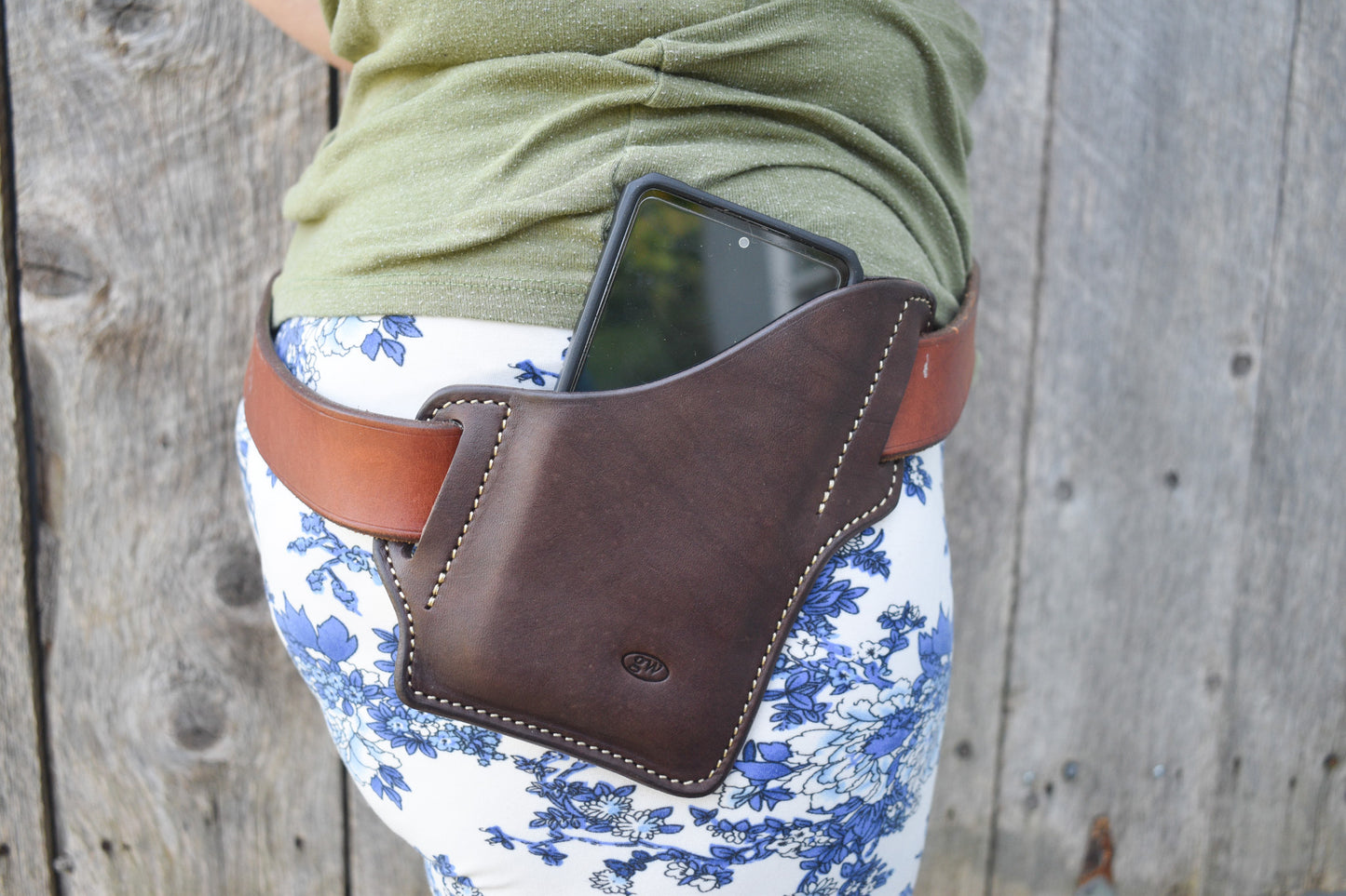 Leather Cell Phone Holster, iPhone Holster, Samsung Holster, Motorola Holster