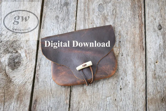 Bushcraft Belt Pouch Pattern Digital Download Belt Pattern