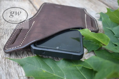 Leather Cell Phone Holster Iphone Samsung Motorola