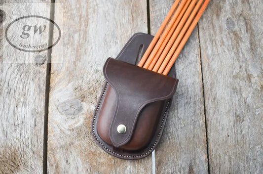 Leather Pocket/Pocket Quiver Archery Arrow With Pocket And Flap For Hip Sporting Goods