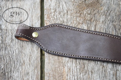 Leather Rifle Sling Shoulder Sling Cobra Style With Thumb Hole