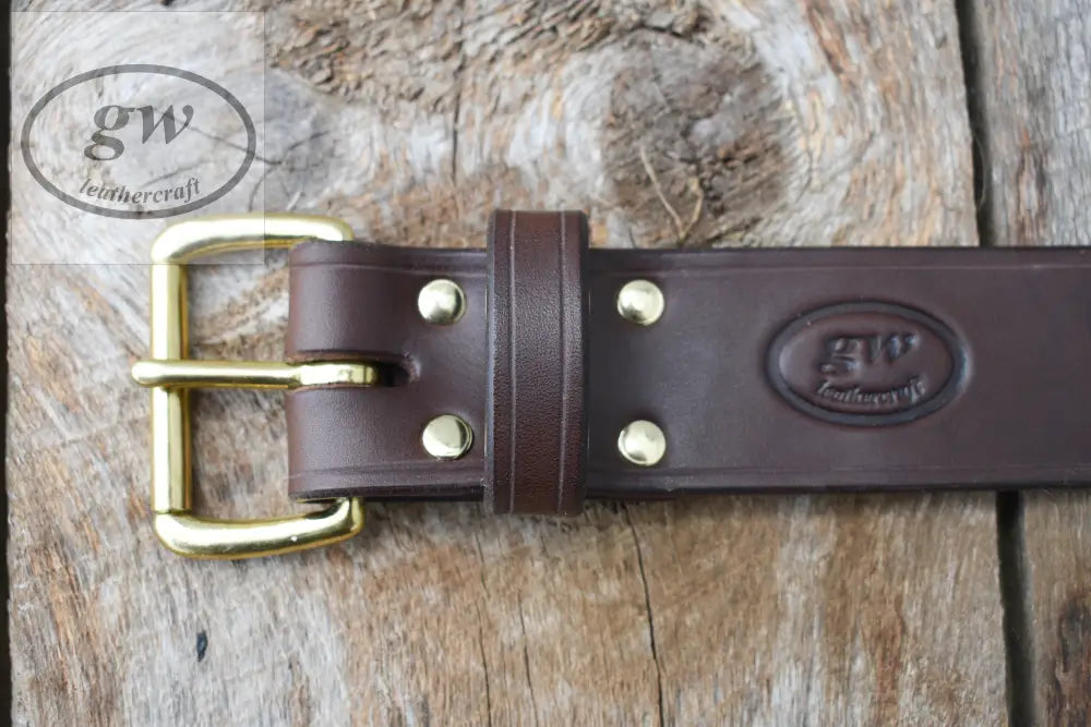 Leather Utility Belt Bushcraft Gear Archery 2 Inch Wide