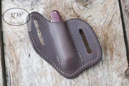 Pancake Knife Sheath Leather Edc For Small Size Pocket Knife