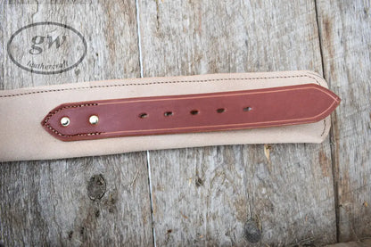 The Duke Leather Cartridge Belt Western Functional Money Belt With Double Fast Draw Holsters Lined