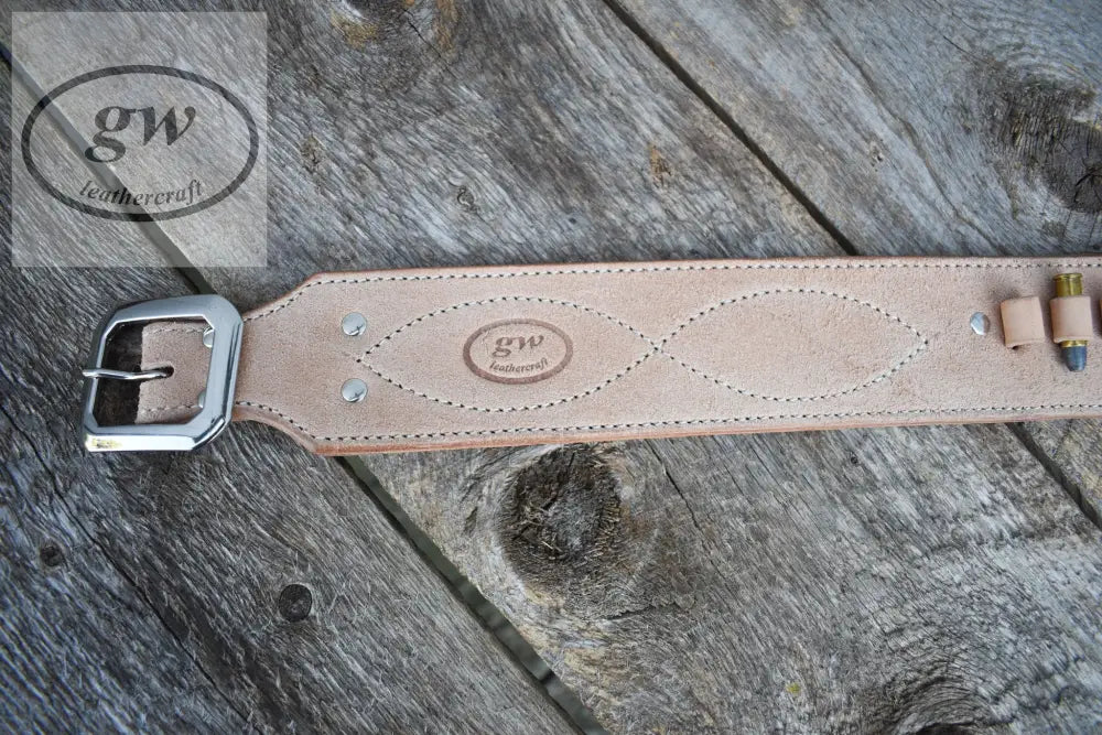 The Masstown Drifter Leather Cartridge Belt Western Lined Sporting Goods