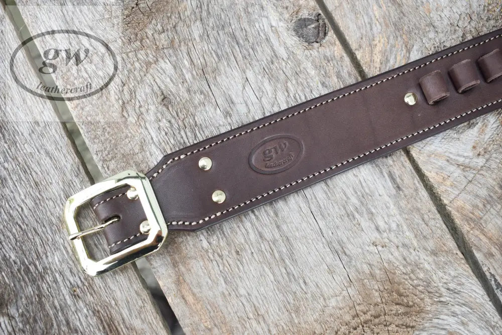 The Poison Creek Plunderer Leather Cartridge Belt Western