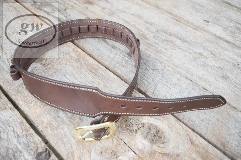 The Poison Creek Plunderer Leather Cartridge Belt Western