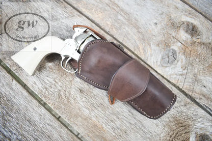 The Poison Creek Plunderer Leather Cartridge Belt Western With Double Fast Draw Holsters