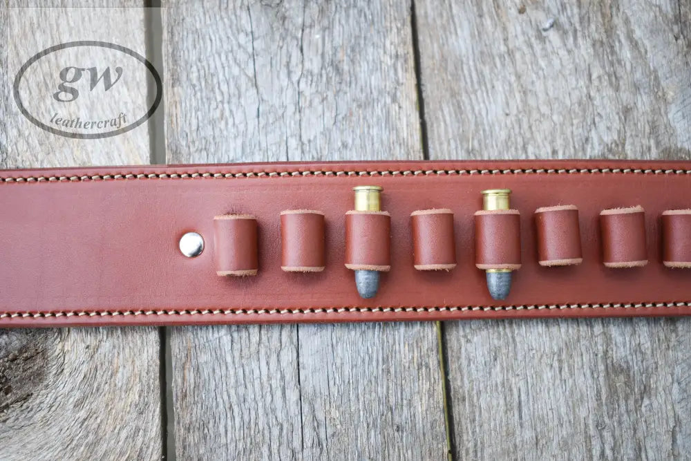 The Shootist Leather Cartridge Belt Western Eastwood Style