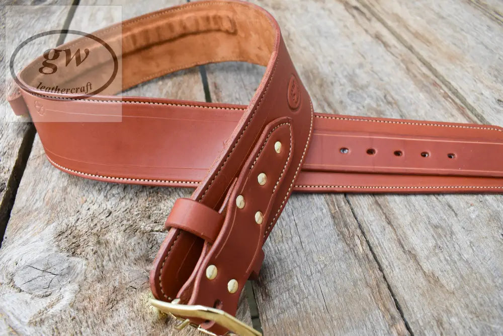 The Thamesville Marauder Leather Cartridge Belt Western Lined