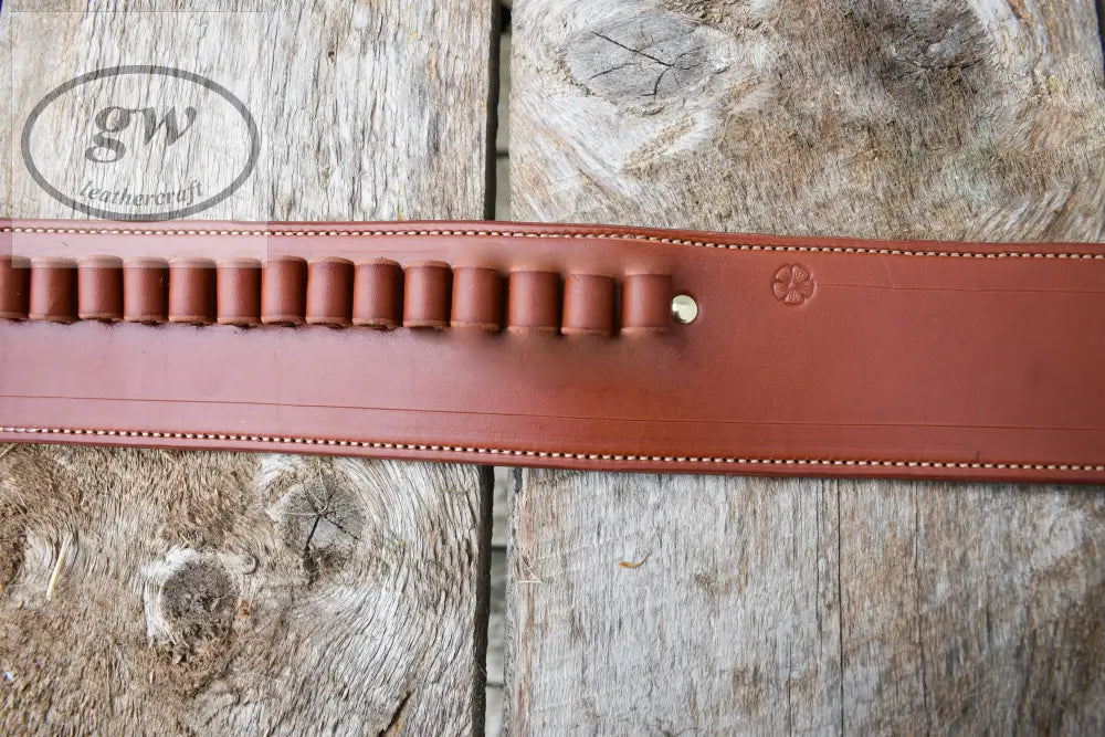 The Thamesville Marauder Leather Cartridge Belt Western Lined