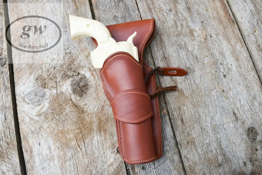 The Thamesville Marauder Pattern Leather Holster Western Holster Fast Draw Lined