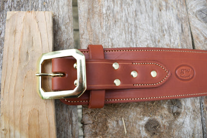 The Thamesville Marauder Leather Cartridge Belt, Western Cartridge Belt, lined