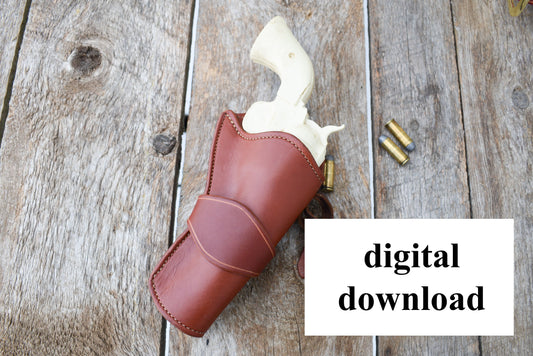 The Duke pattern Digital download, pattern for the holster. to fit Ruger Blackhawk
