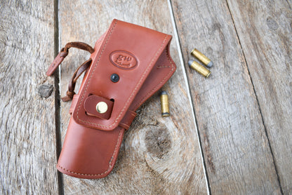 The Duke Leather Cartridge Belt, Western Cartridge Belt, functional money belt with Double Fast Draw holsters, lined