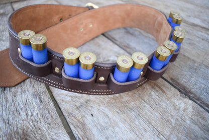 La ceinture de fusil de chasse Thamesville Marauder, ceinture de cartouche en cuir, ceinture de coquille, doublée